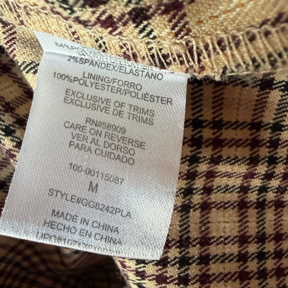 Plaid Kids Dress. Preowned. - Picture 4 of 5